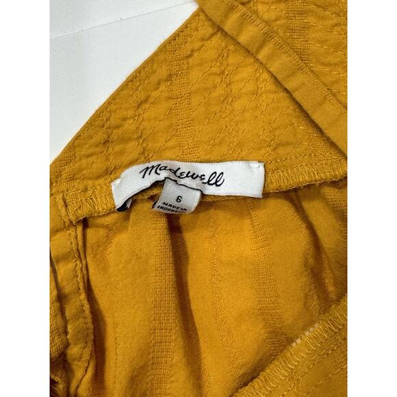 Madewell Mustard Yellow Tank Top Minimalist Boho Size 6 - Picture 2 of 3